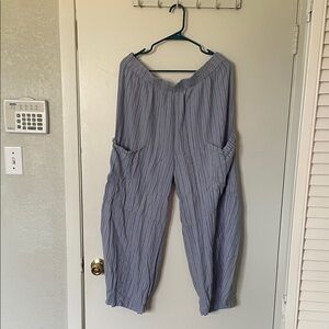 Urban Outfitters Women's Blue and Purple Trousers